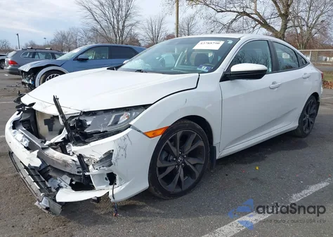 2019 Honda Civic Sport из США, поврежденный, VIN 2HGFC2F84KH516713